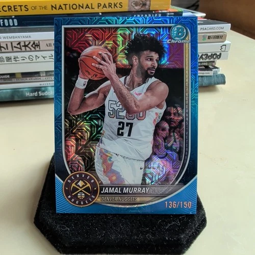 Jamal Murray 2025-26 Bowman Chrome Mega #BCV-101 Blue Mojo Refractor /150 SP