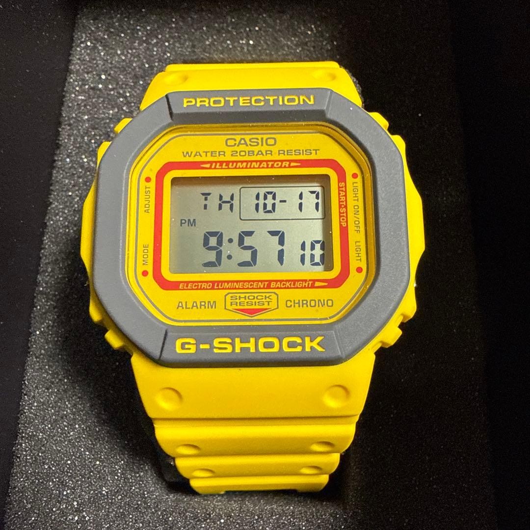 Casio G-Shock DW-5610Y-9JF Resin Uhr Gelb Grau Neu Aus Japan