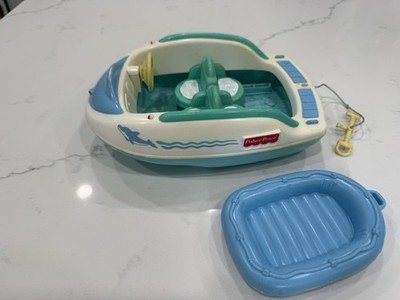 Fisher Price Loving Family Dollhouse Speed Boat And Raft From Fun At Lake 1997