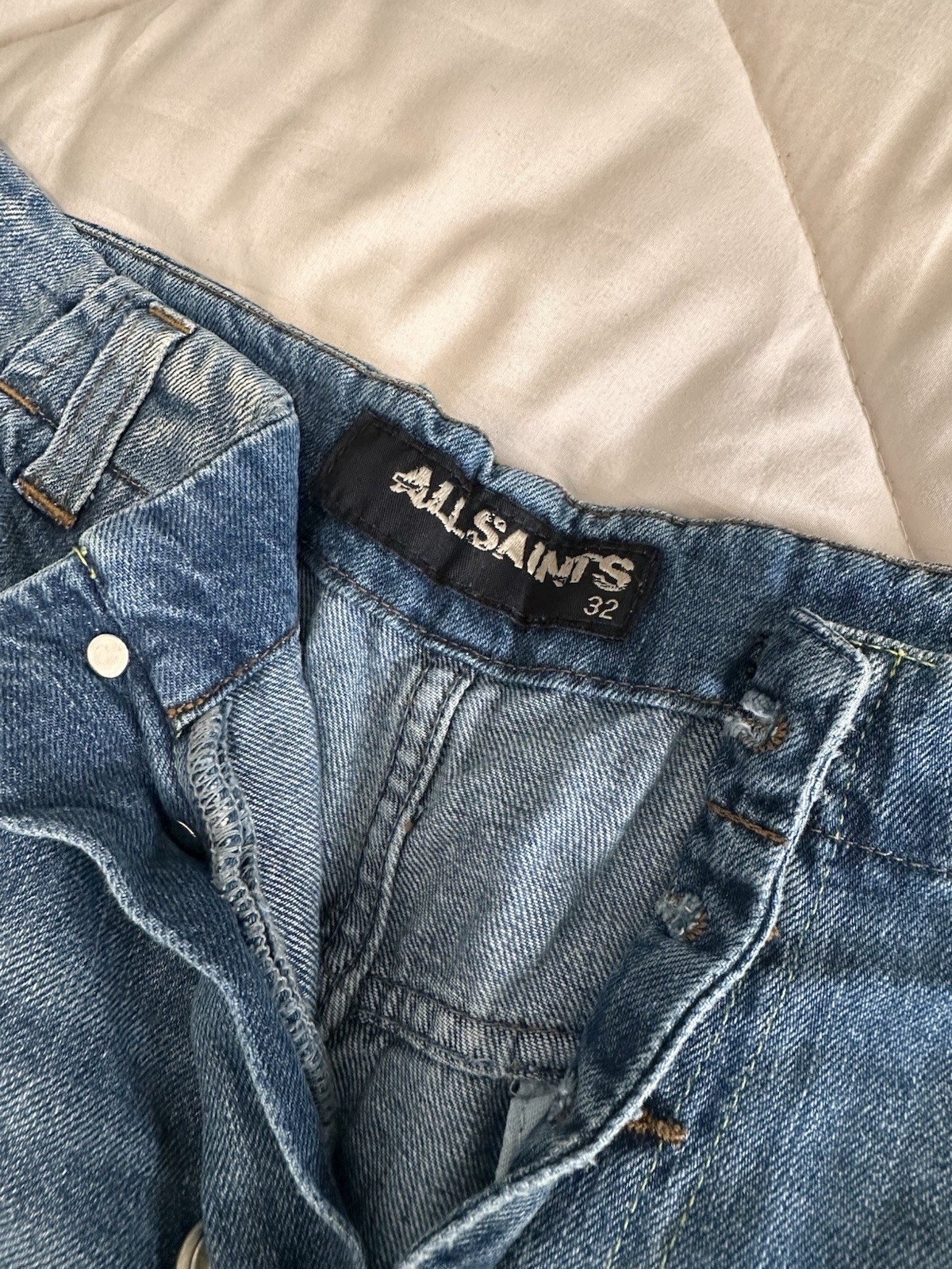 Vintage AllSaints Twisted Slim Fit Jeans – Rare Size 32 image 3