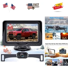 Backup Camera Easy Setup Plug-Play: HD 1080P No-Delay Waterproof - Clear Nigh...