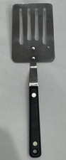 Vtg Ekco Vanadium Short Spatula 9.5" Stainless Slotted Flipper Turner Black USA