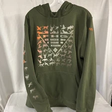Columbia PHG Performance Hunting Gear Sweatshirt Hoodie Men XL Sleeve Hit Green