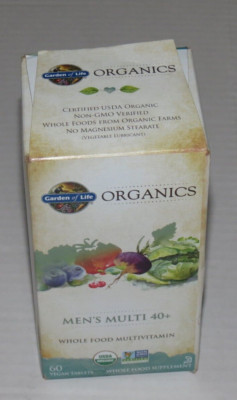 ^i Garden of Life mykind Organics Mens Multi 40+ Multivitamin 60 Tabs 8/26
