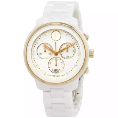 MOVADO BOLD VERSO 3600933 WHITE GOLD CHRONOGRAPH