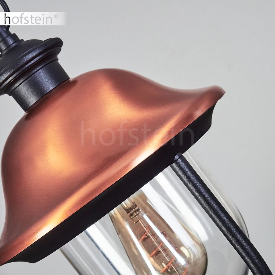 Außen Hänge Leuchten Lampen Schwarz/Kupfer Garten Balkon Terrassen Beleuchtung - Bild 3 von 4