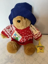 Paddington  Bear with 1998 Christmas Ornament Sears 16"