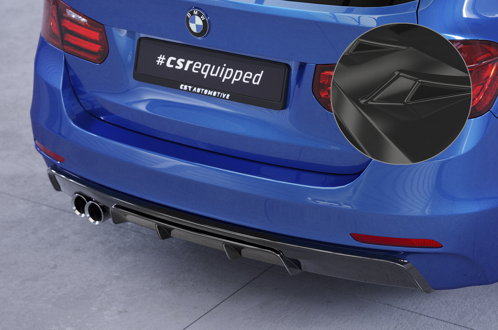 CSR Heckansatz ABS glossy für BMW 3er (F30 / F31) Limousine und 
