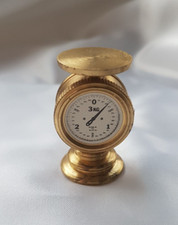 Bilancia pesatrice ~ miniature casa delle bambole ~ ottone ~ altezza 3,5 cm ~ vintage