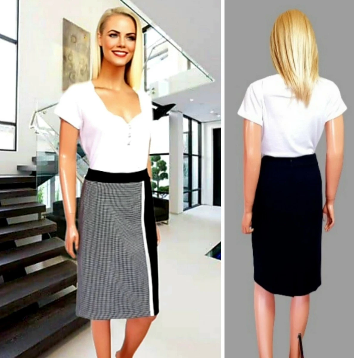 Long black jersey skirt size clearance 20