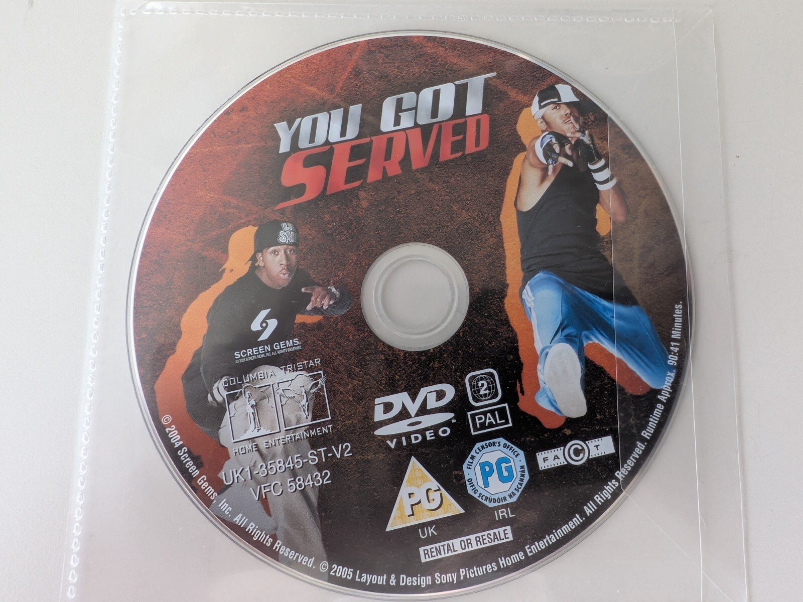 You Got Served DVD American Dance Drama Movie 2004 No Case No Artwork
