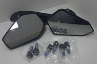 Paar RüCkspiegel Dx / SX Universale Schwarz M8/M10 Genehmigt 20900