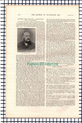 X1179) Mr James Alston Master Painters Association - 1899 Artikel