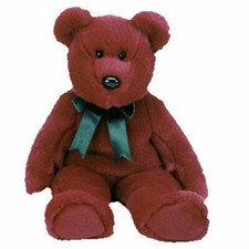 TY Beanie Buddy - CRANBERRY TEDDY 14 inch - MWMTs Stuffed Animal Toy