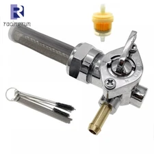 Left Spigot Fuel Valve Petcock 22mm for Harley Heritage Softail 1986-2013 Fatboy