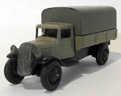 Dinky No. 25b Covered Wagon. Issue Is In Fawn With Red Tilt And Hubs As Shown Generally Displays