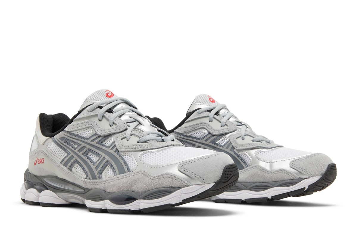 スニーカー ASICS Men Sneakers 1201B006CEMENT Grey ASICS Gel NYC 'White Steel Grey' 1201A789-102 | eBay