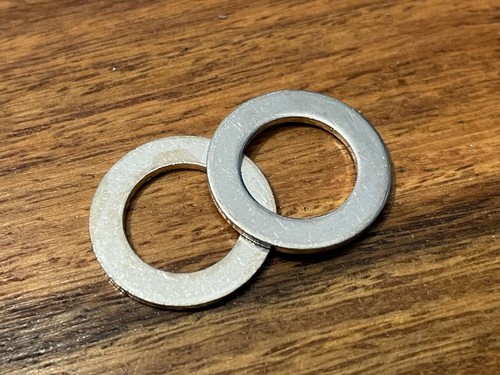 Fiat/Alfa 1.6JTD 2.0JTD NEW GENUINE turbo feed pipe washers PAIR 55232972 3C3 - Picture 2 of 3