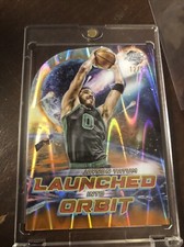 2023-24 Topps Cosmic Chrome Jayson Tatum Orange Launched into Orbit SP 12/25