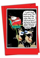 Funny Christmas Greeting Card w/Envelope - A Billion Cookies