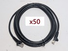 CAT5E-10FT-BK-PK50 Snagless RJ45 10 FT Black Ethernet Patch Cable, Pack of 50
