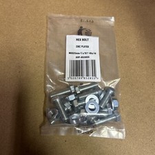 HEX HEAD BOLTS With Nuts And Washers 10 In a Pack. M8x25mm 5/16x1”