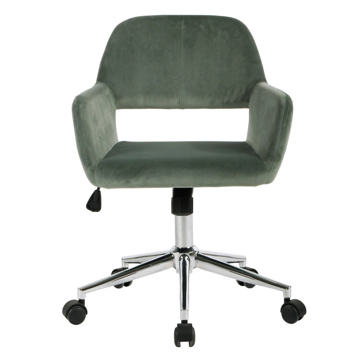 Velvet Adjustable Swivel Office Chair Cactus Mint Green