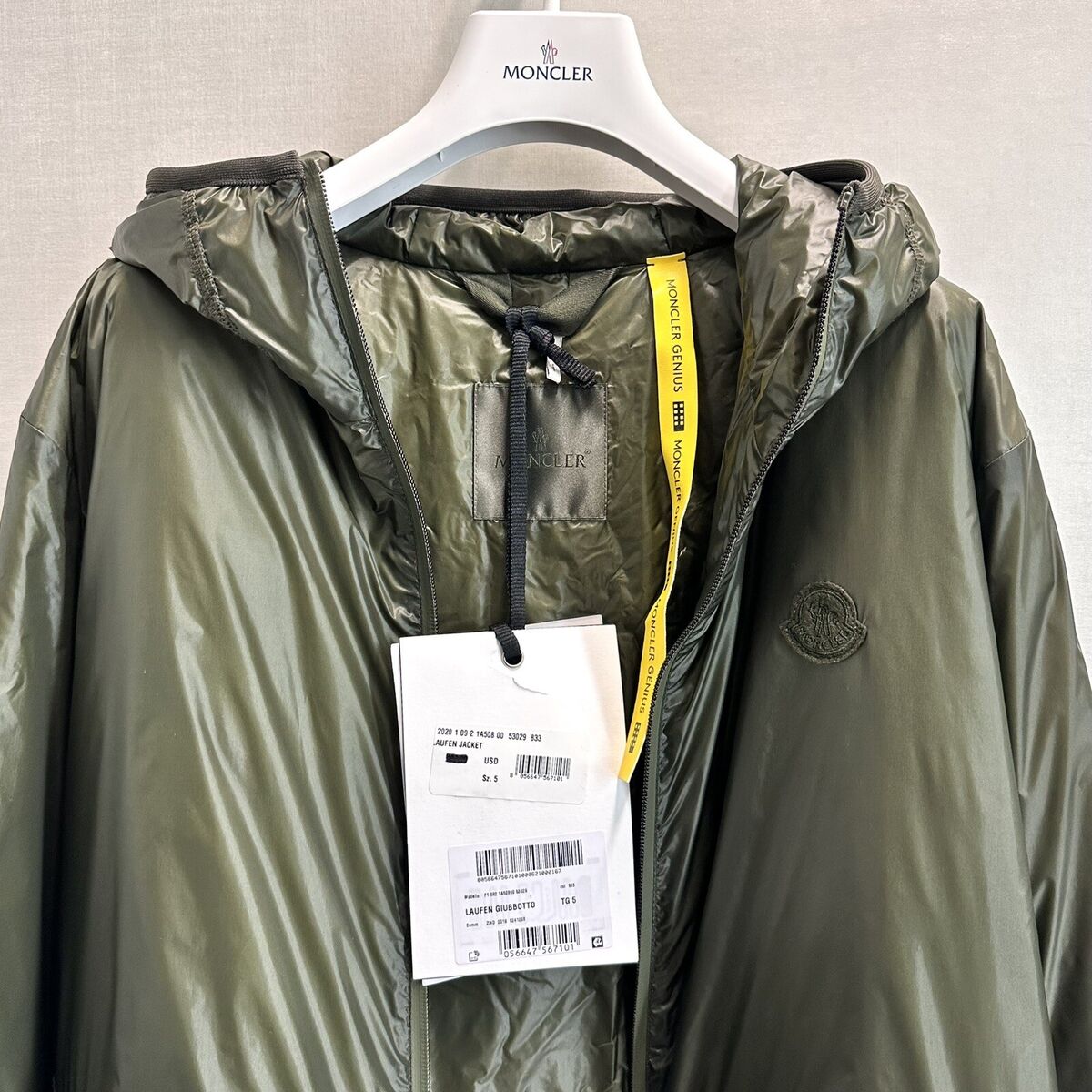 MONCLER GENIUS 2 1952 Laufen Rain Jacket Size 5 Men MONCLER GENIUS 2 1952 Laufen Rain Jacket Size 5 Men