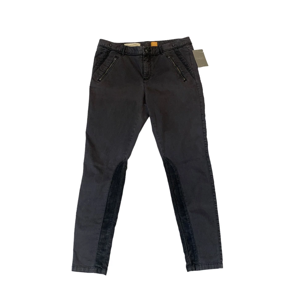 Брюки Pilcro and the Letterpress 10 серые бархатная отделка для конного спорта антропология