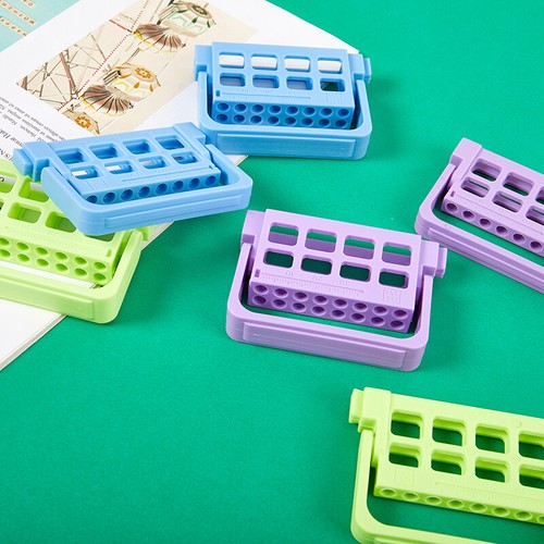 Dental 8/16 Holes Bur Endo Files Block Holder Stand Autoclave Disinfection Box