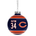 Chicago Bears Walter Payton#34 NFL Legends -Glass Christmas Ornament 2 5/8"