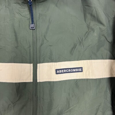 Vintage Abercrombie & Fitch Jacket Mens XL Green 2000s Y2K