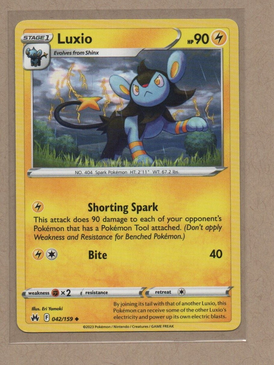 Luxio 042/159 SWSH: Crown Zenith Regular for sale online | eBay