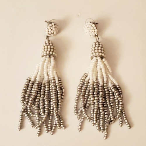 Baublebar For Anthro Beaded Tassel Earrings
