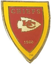 NFL Kansas City Chiefs Started 1960 Imprinted Products 1994 Shield Lapel Pin