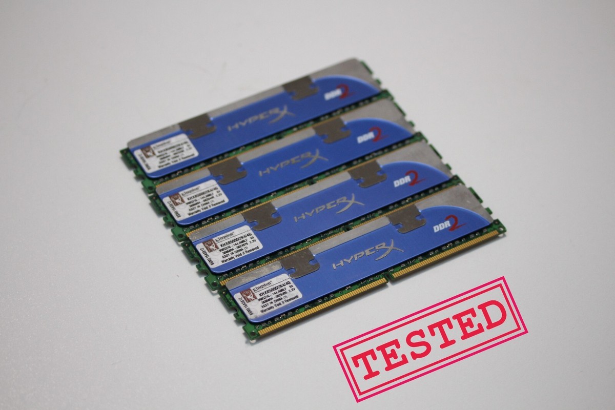 Kit of 4x1GB Kingston HyperX KHX8500D2K4/4G DDR2 1066MHz PC2-8500