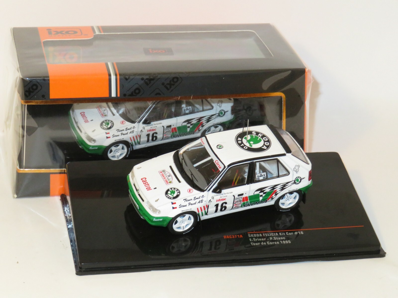 1/43 Skoda Felicia Kit Car Rallye de France Tour de Corse 1995 #16 E.Triner
