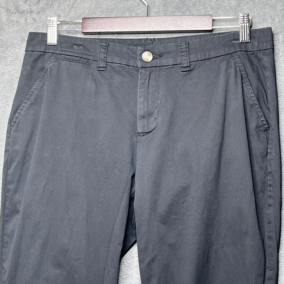 Maison Jules Womens Pant Size 8 Black Chino Skinny Slice Pockets Cotton Blend - Image 2 of 4