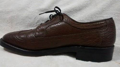 Rare Vintage NUNN BUSH Mens Shoes Ankle Fashioned Genuine Water Bison leather. - Picture 3 of 12