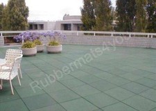 ROOF-SAFE Rubber Safety Tiles Mats - Garden Patio Various Colours - FREE Fixings
