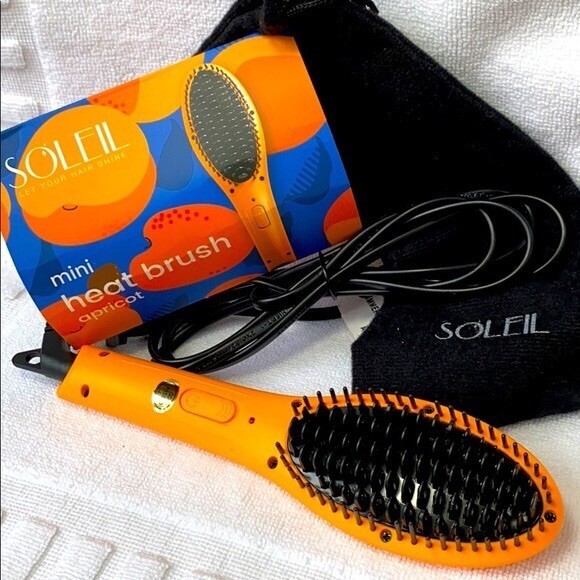 Soleil Mini Heat Brush Soleil Straightening Brush SOLEIL Hair