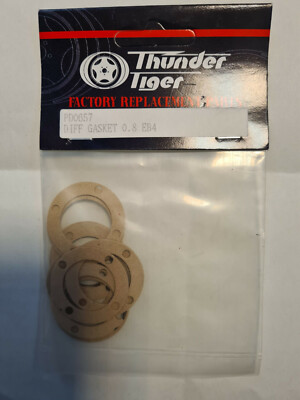 EB4 S2 DIFFERENTIAL GASKETS 0.8mm 10pcs PD0657 THUNDERTIGER