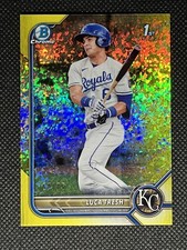2022 Bowman Chrome Luca Tresh Prospects Yellow Speckle Refractor /75 #BCP-136