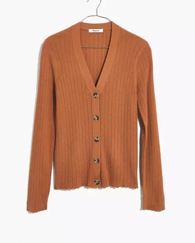 Madewell Women's Orange Pointelle 