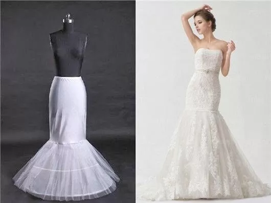 Mermaid 2 Hoops Wedding Dress Wedding Skirt NEW