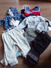 Infant Boy Size 3-6 Months Beautiful Lot of Fall/Winter Clothes-New with Tags 