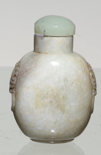 Antique Chinese Chicken Bone Hetian Jade Snuff Bottle Qing Dynasty 18th Century - Picture 5 of 7