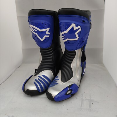 Alpinestars SMX-R Motorbike Boots Blue and EU38