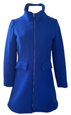 Nwt Desigual By Lacroix Wool Blend Coat "julietta" Cobalt Blue Size 38