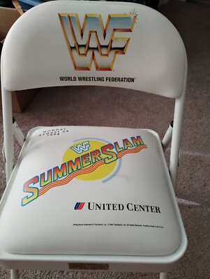 WWE Summer Slam 2005 特別リングサイド パイプ椅子 WWE SummerSlam 2005 Ringside VIP Chair Hulk Hogan Sean